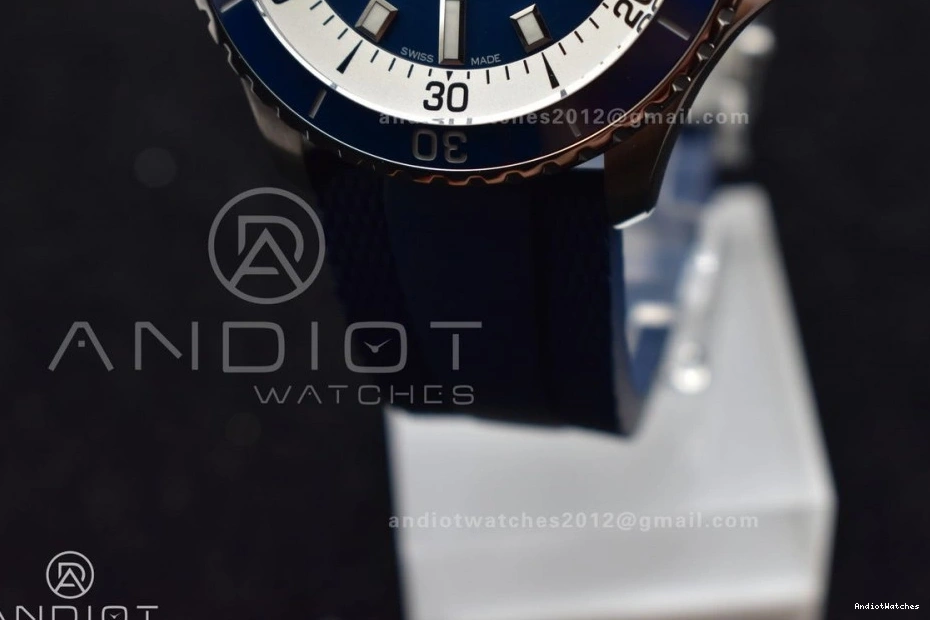 Contemporary Automatic A Blue Edition Best 1168 Dial SS Rubber SuperOcean Blue BLSF on 42 1:1 Strap 0428